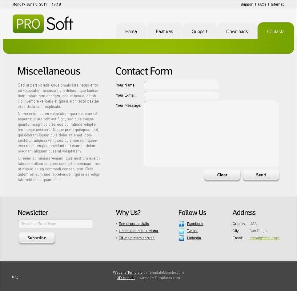 Html Website Vorlage Hübsch Website Vorlage Für software