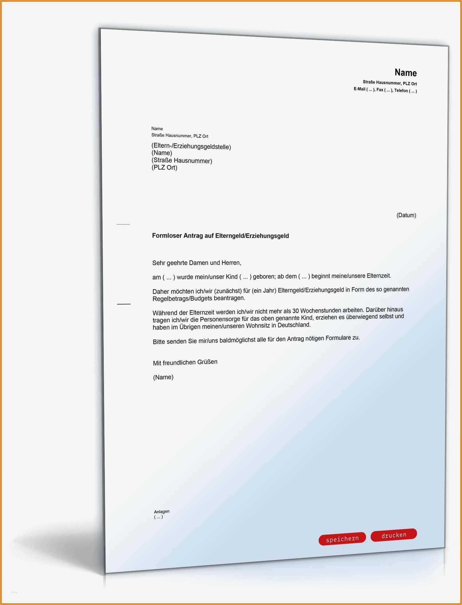 Html5 formular Vorlage Inspiration 11 Antrag Elternzeit Muster