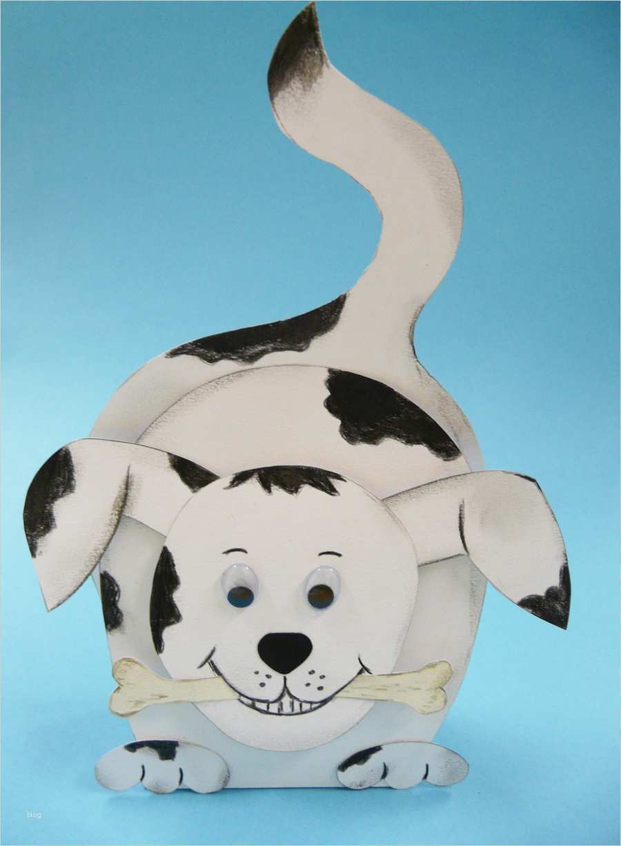 Hund Vorlage Schön Einen Hund Basteln ist Nicht Schwer