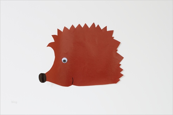 Igel basteln Bastelvorlage Igel Kribbelbunt