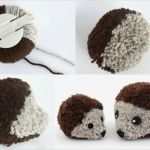 Igel Basteln Vorlage Schön Igel Basteln Bommel Schneiden Wolle Grau Braun Niedlich