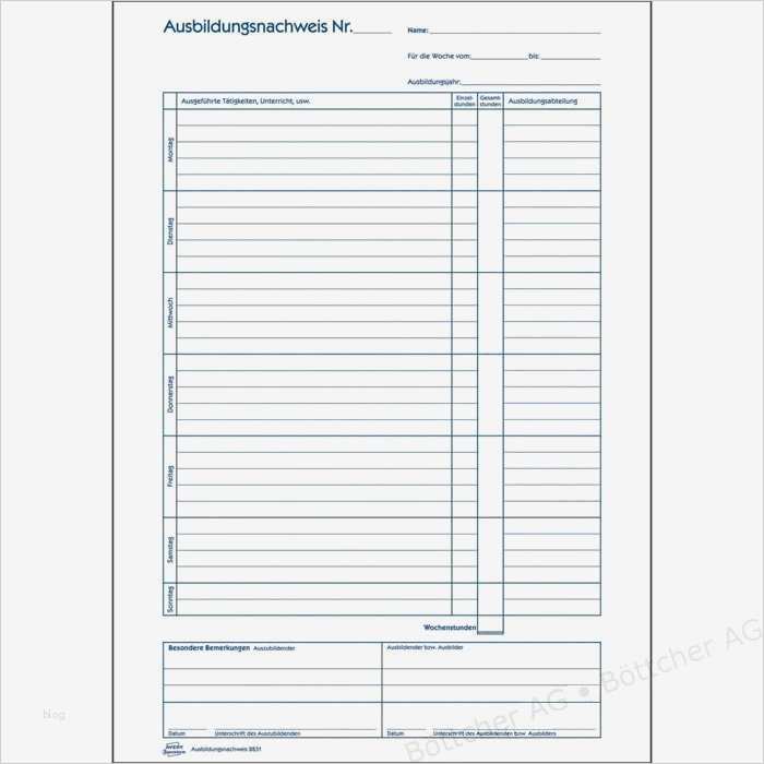Ihk Ausbildungsnachweis Vorlage Angenehm Avery Zweckform 2831 Ausbildungsnachweis A4