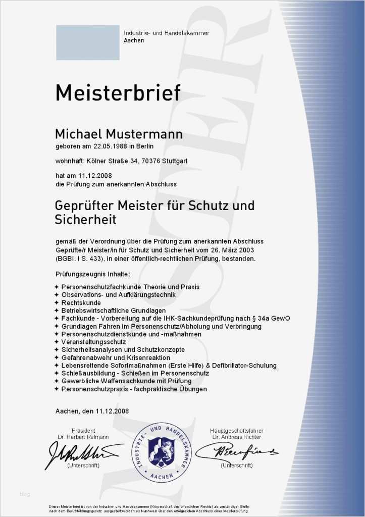 Ihk Berichtsheft Vorlage Nrw Bewundernswert Ihk Geprüfter Meister Für Schutz Und Sicherheit Kaufen