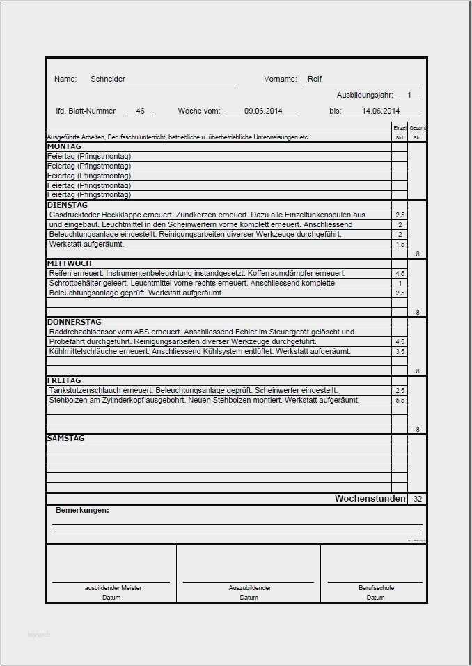 Ihk Berichtsheft Vorlage Pdf Erstaunlich Ausbildung Berichtsheft Vorlage Schön Berichtsheft Kfz