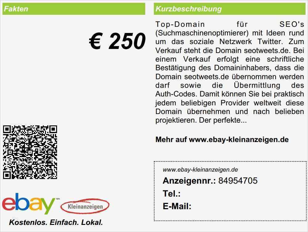 Impressum Ebay Kleinanzeigen Vorlage Gut Domain Verkauf Per Ebay Kleinanzeigen Seotweets