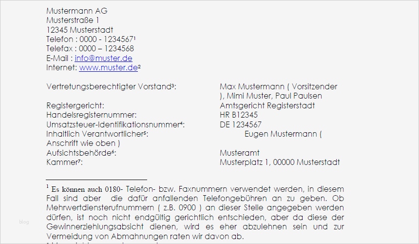 Impressum Website Vorlage Großartig Vorlage Zum Download Impressum Ag Aktiengesellschaft