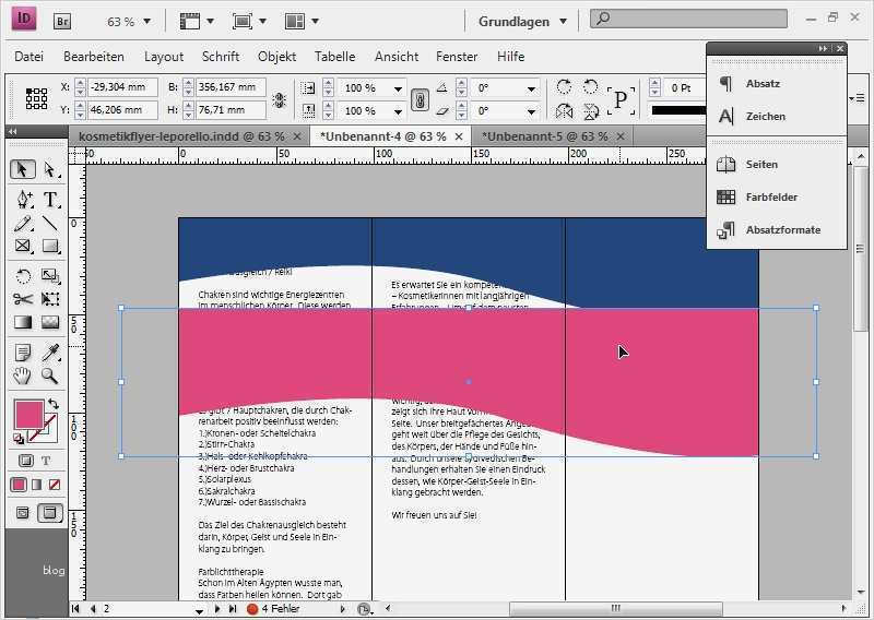 Indesign Flyer Vorlage Erstaunlich Flyerdesign Im Faltformat Am Beispiel Eines