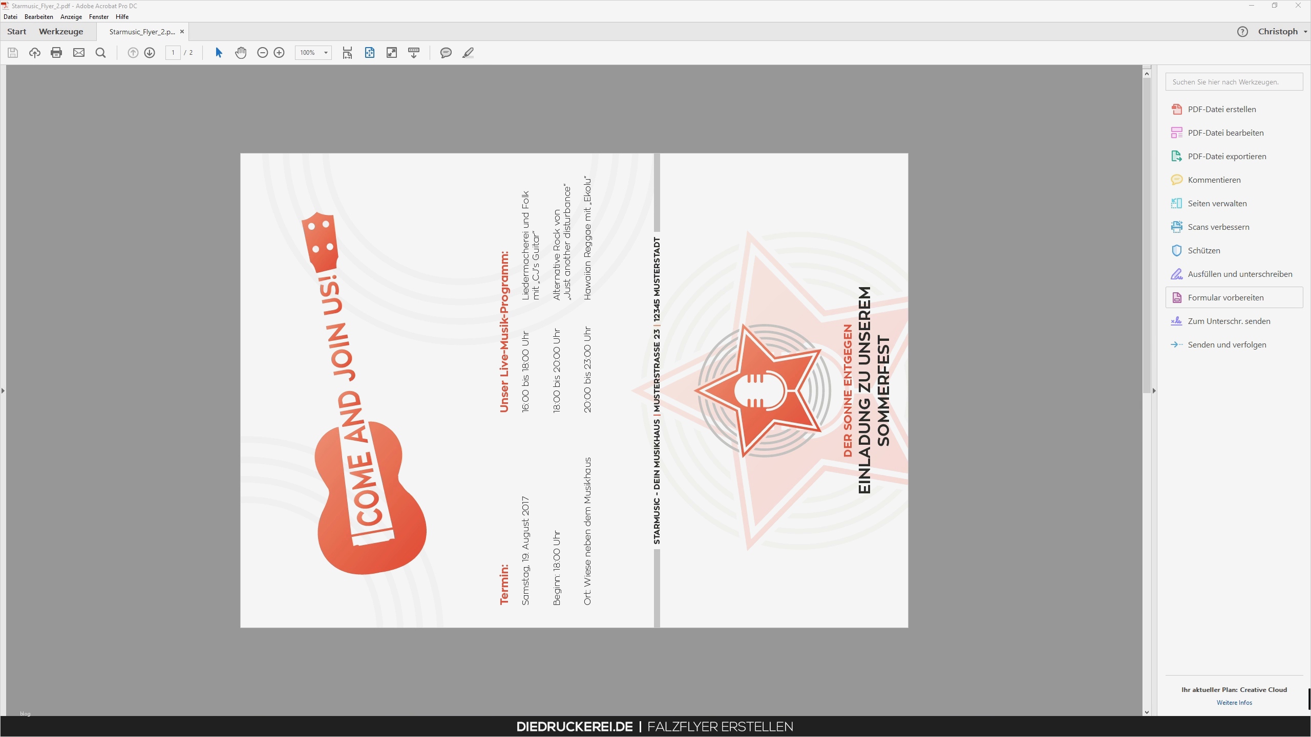 Indesign Flyer Vorlage Erstaunlich Indesign Tutorial Sechsseitiger Falzflyer In Din Lang
