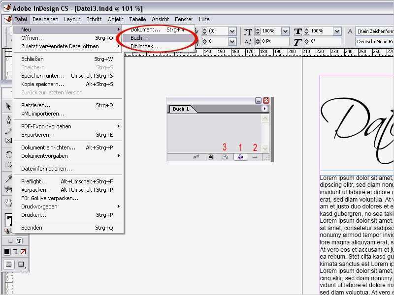 Indesign Vorlagen Süß Publishing Buchfunktion Mehrere Dokumente Verbinden