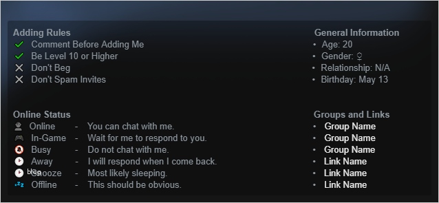 Infobox Steam Vorlage Neu Steam Munity Guide 10 Free Info Box Templates