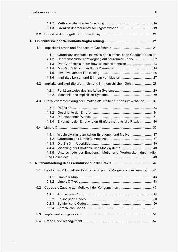 Inhaltsverzeichnis Bachelorarbeit Vorlage Erstaunlich Inhaltsverzeichnis