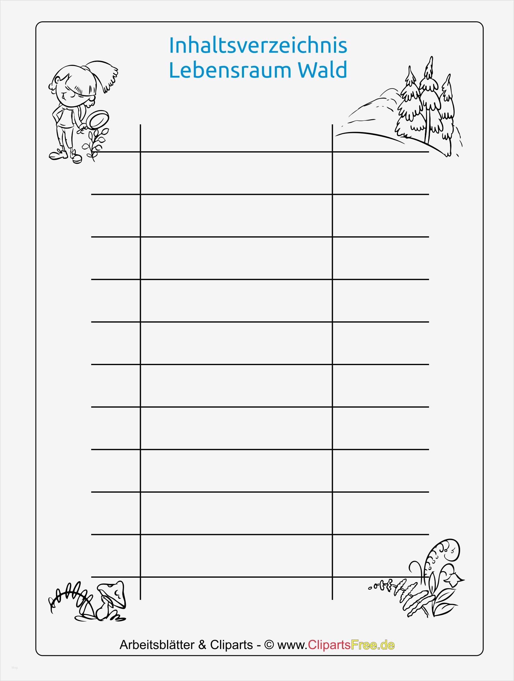 19 Genial Inhaltsverzeichnis Vorlage Schule Ideen 2 Kostenlose Inhaltsverzeichnis Vorlage für Schule