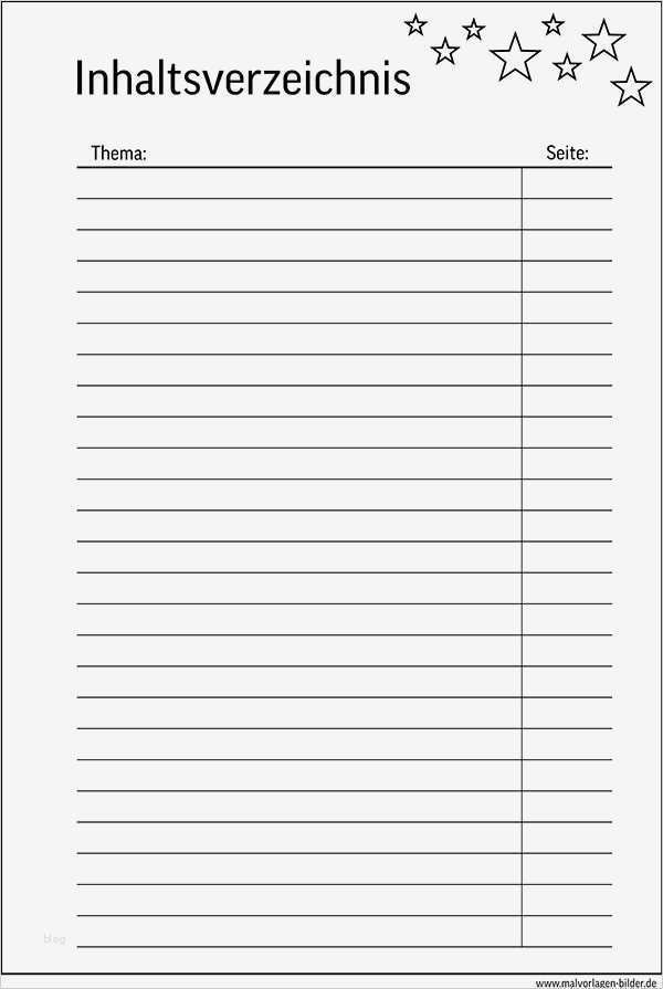 Inhaltsverzeichnis Word 2010 Vorlage Inspiration Inhaltsverzeichnis Vorlage Kostenlos