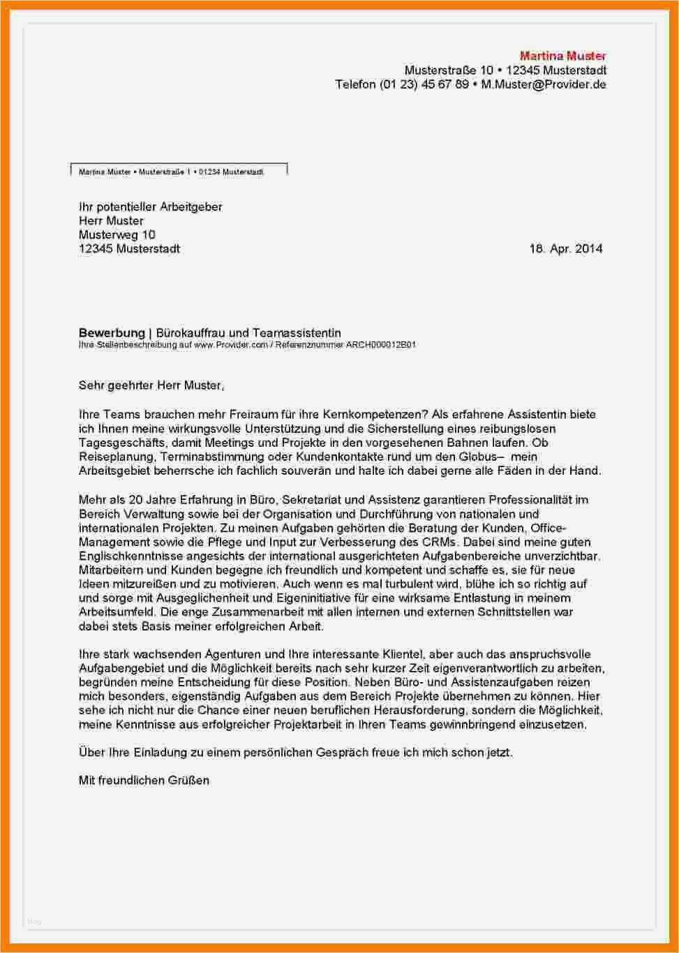 Initiativbewerbung Muster Vorlage Kostenlos Elegant 15 Initiativbewerbung Muster Kostenlos