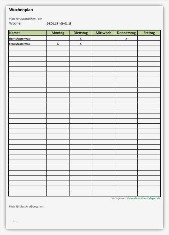 Inventarliste Excel Vorlage Wunderbar Wochenplan Erstellen Vorlage – Various Vorlagen