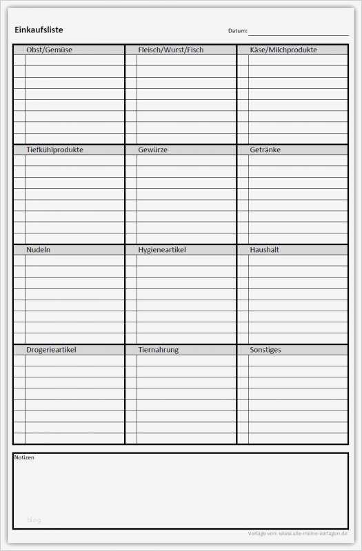 Inventarliste Vorlage Kostenlos Großartig Einkaufsliste Vorlage Download