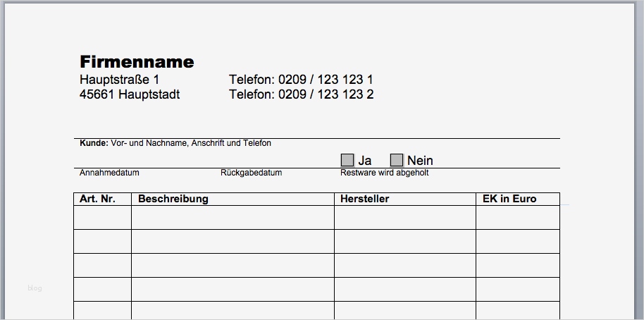 Inventarliste Vorlage Kostenlos Großartig Vorlage Kommissionsvertrag Word
