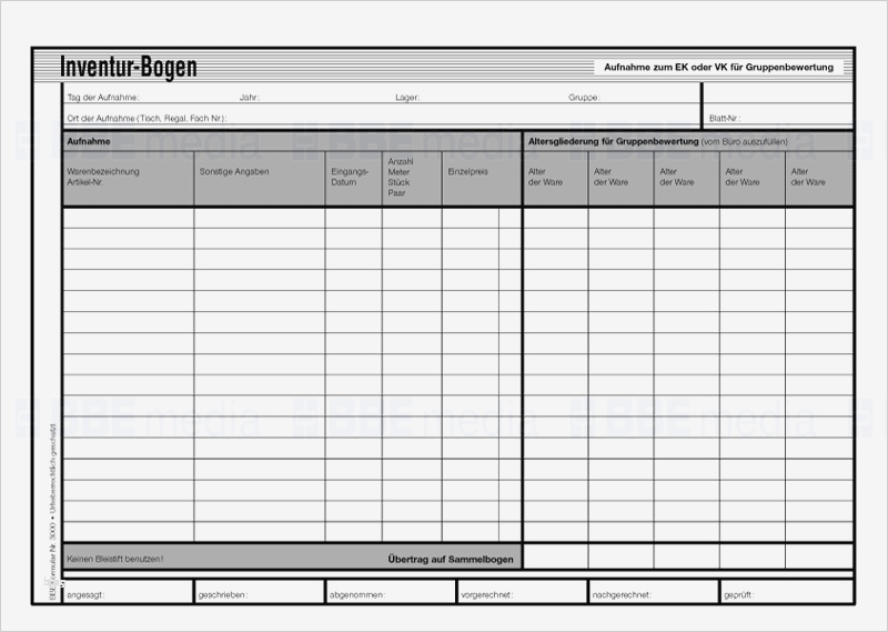 62 Gut Inventur Vorlage Excel Kostenlos Vorräte 1 Inventur Vorlage Excel Kostenlos Erstaunlich Inventurbogen Aufnahme Für Gruppenbewertung