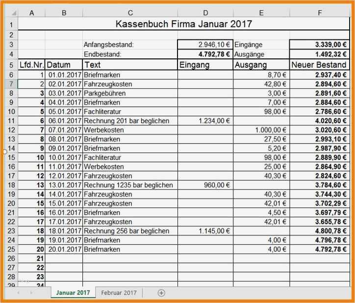 Investitionsplan Vorlage Excel Kostenlos Großartig 11 Kassenbuch Muster