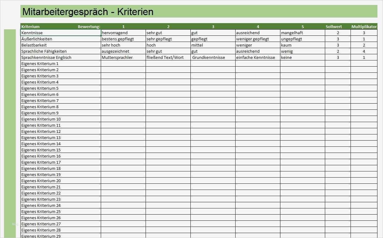 Investitionsrechnung Immobilien Excel Vorlage Neu Mitarbeitergespräch Lang Excel Vorlage Zum sofort