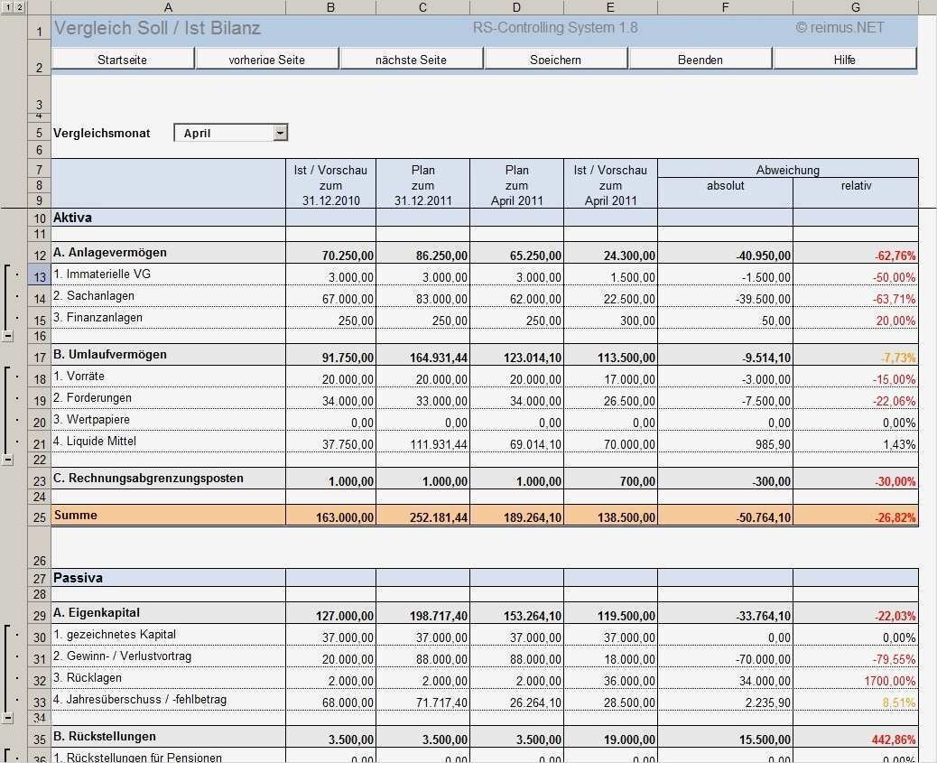Investitionsrechnung Immobilien Excel Vorlage Wunderbar Excel tool Rs Controlling System