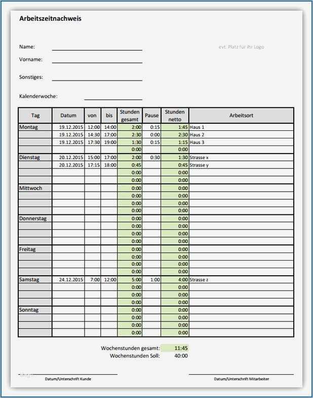 It Dokumentation Vorlage Beste Datev Vorlage Zur Dokumentation Der Täglichen Arbeitszeit