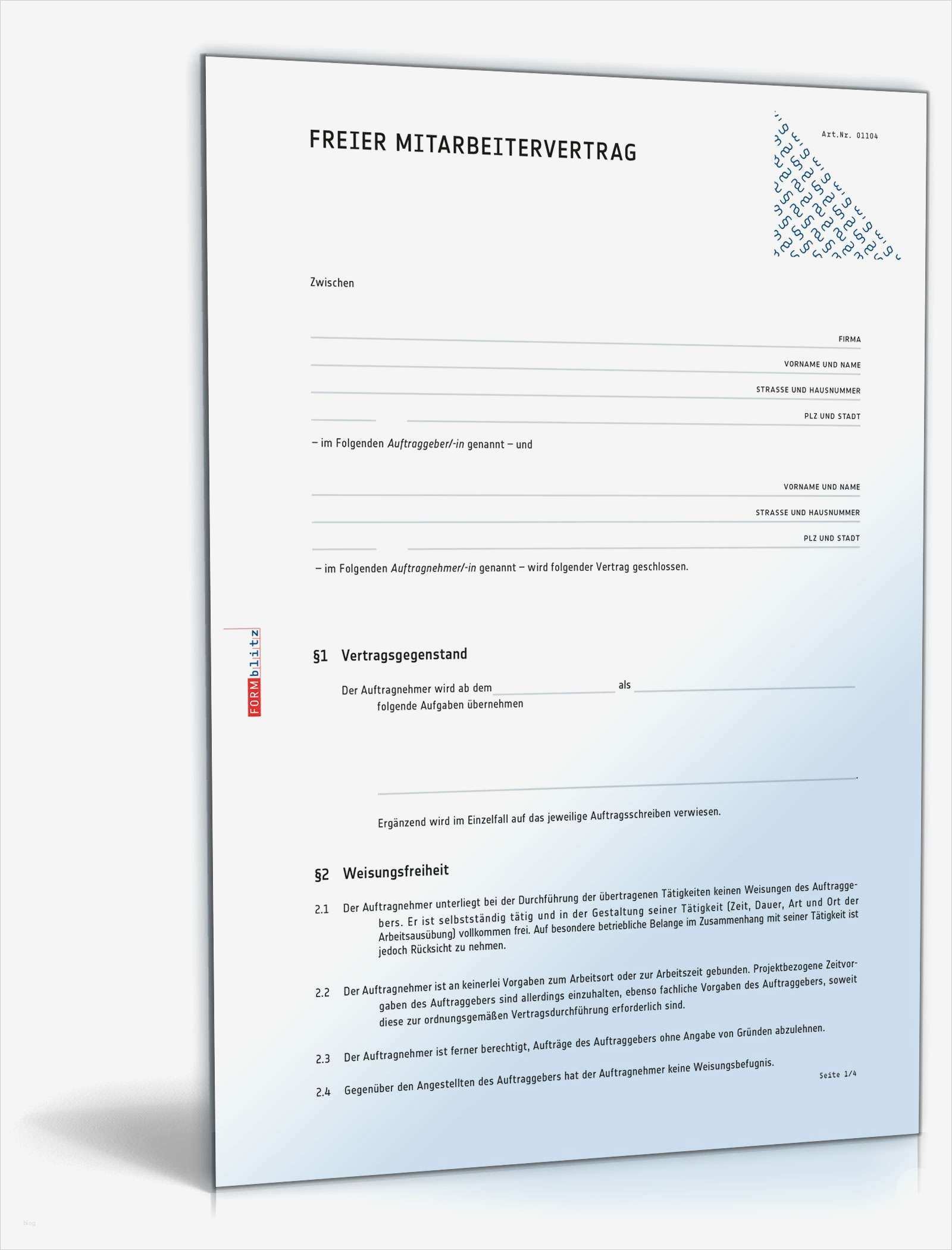 It Service Vertrag Vorlage Einzigartig Freier Mitarbeiter Vertrag Rechtssicheres Muster En