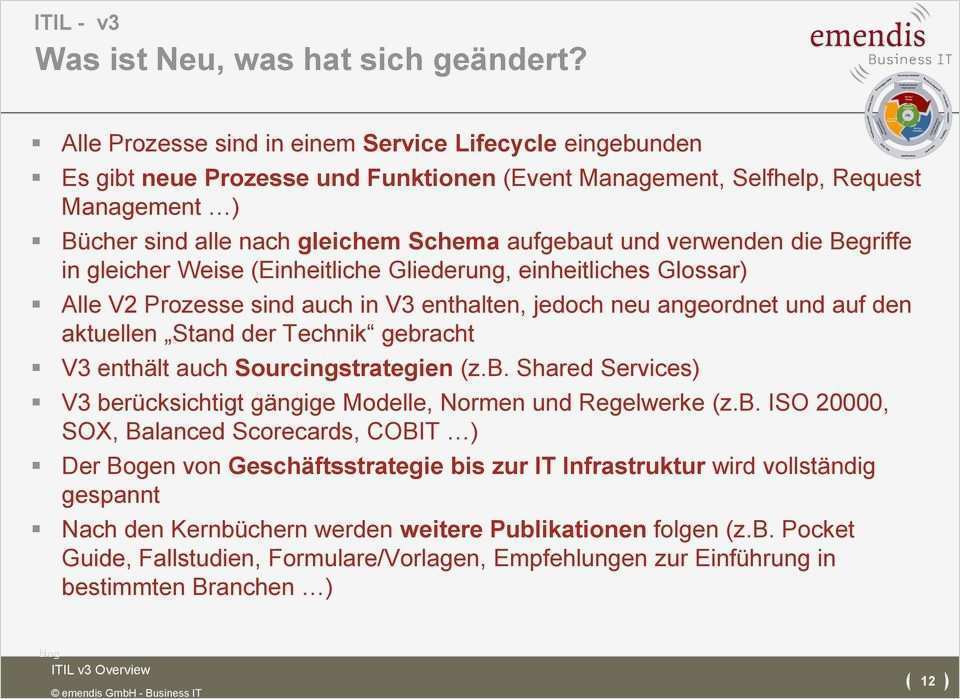 Itil Vorlagen Erstaunlich Itil V3 Eine Übersicht Pdf