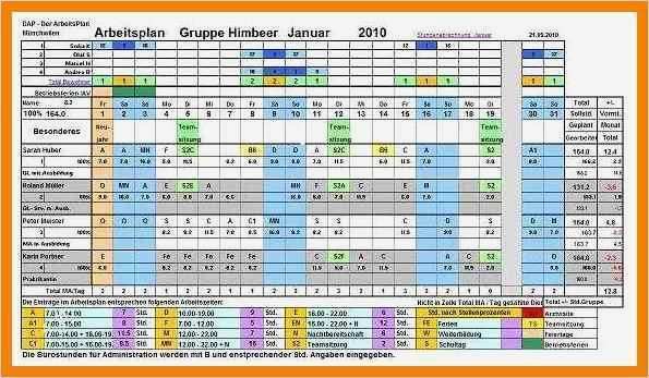 Jahresdienstplan Excel Vorlage Großartig 9 Arbeitsplan Excel