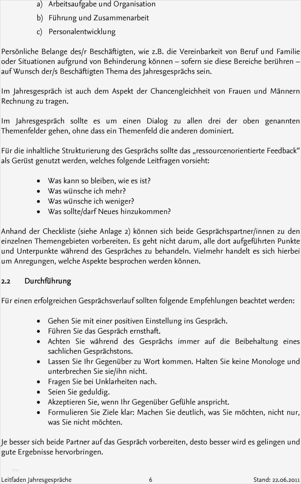 Jahresgespräch Mitarbeiter Vorlage Inspiration Leitfaden Für Durchführung Von Jahresgesprächen An Der