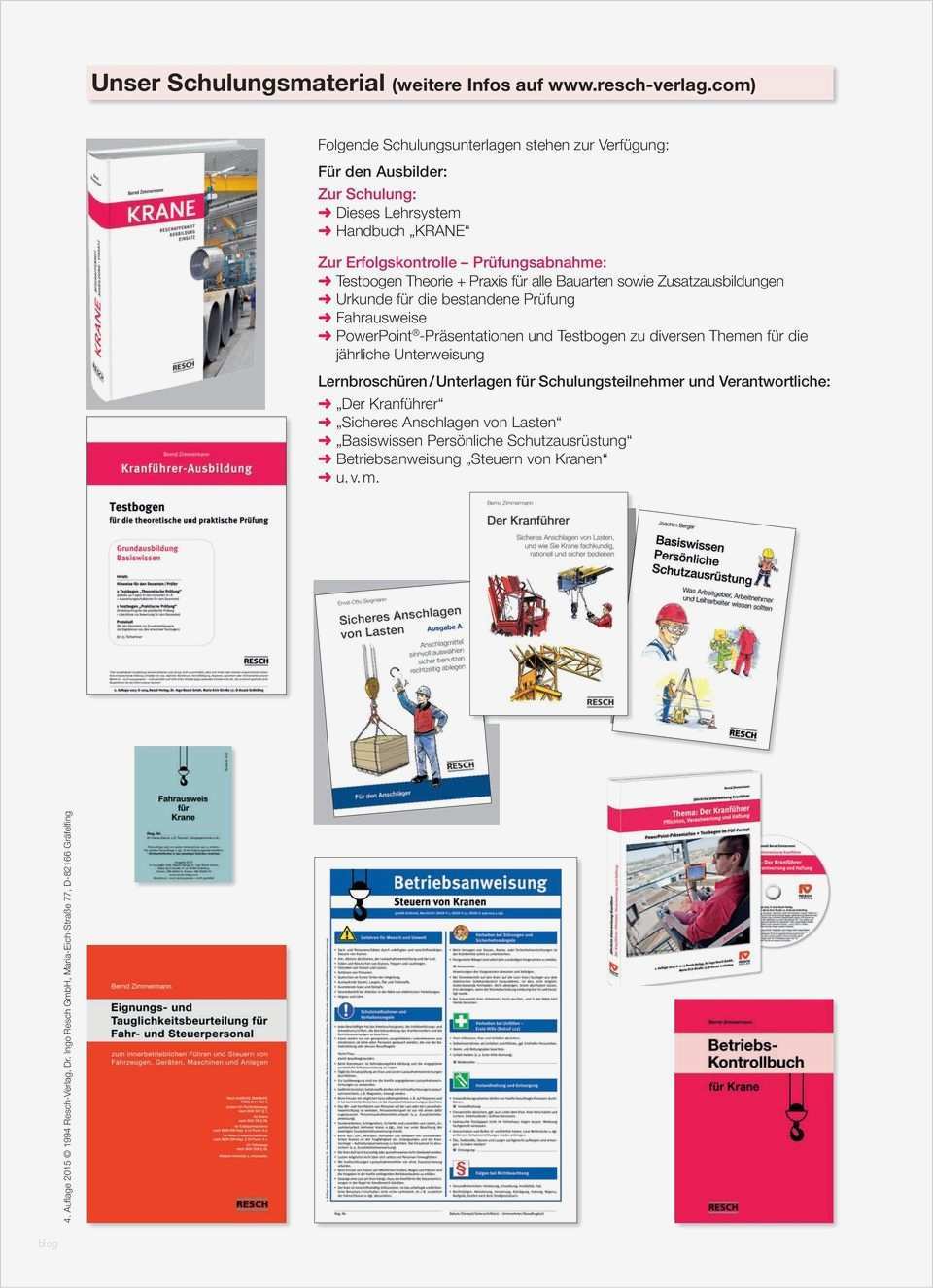 Jährliche Unterweisung Kranführer Vorlage Einzigartig Kranführer Ausbildung Pdf