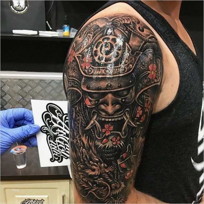 Japanische Tattoos Arm Vorlagen Beste Japanese Mask Tattoos 4