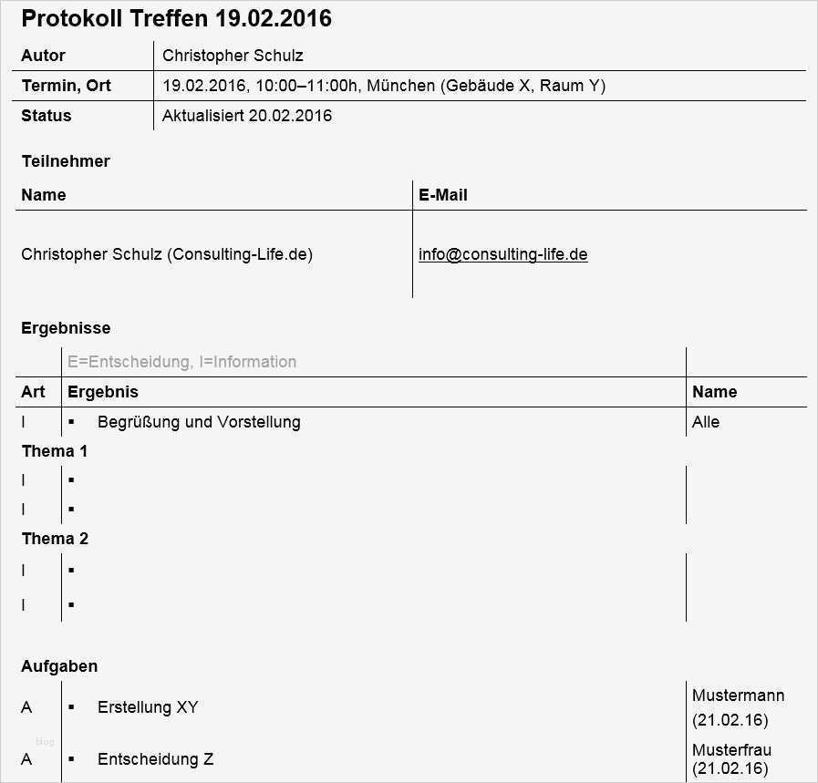 Jour Fix Protokoll Vorlage Beste Besprechungsprotokoll Zweck Aufbau Und Anwendung Im