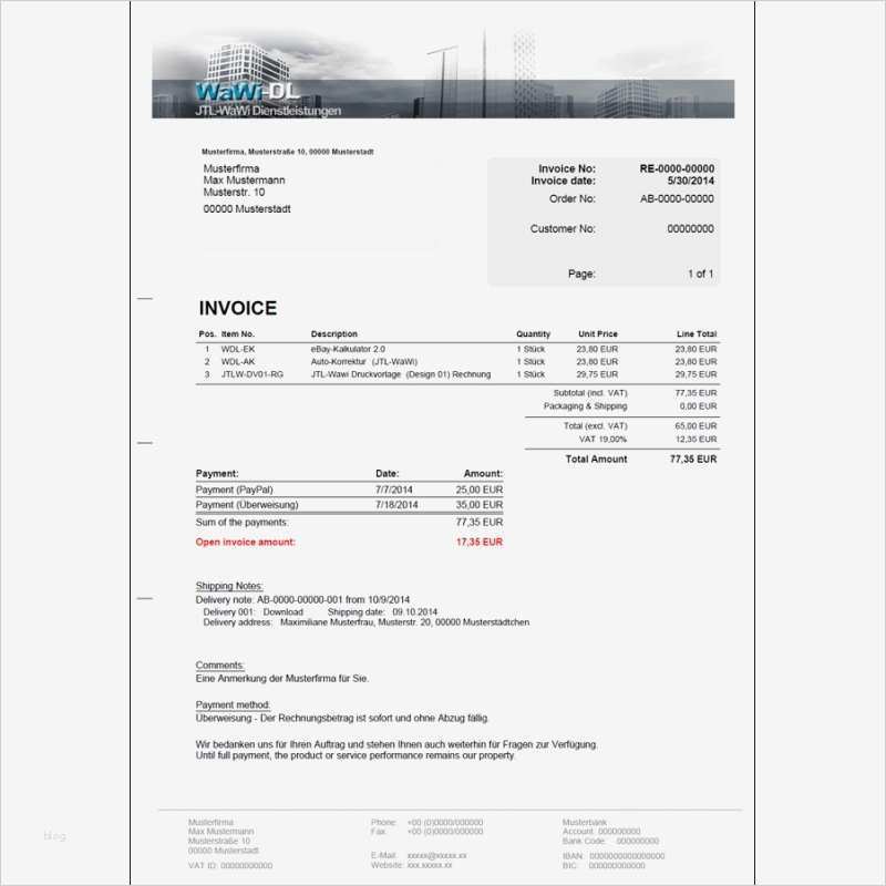 Jtl Vorlagen Cool Jtl Wawi Druckvorlagen Set Englisch Design 01 Wawi Dl