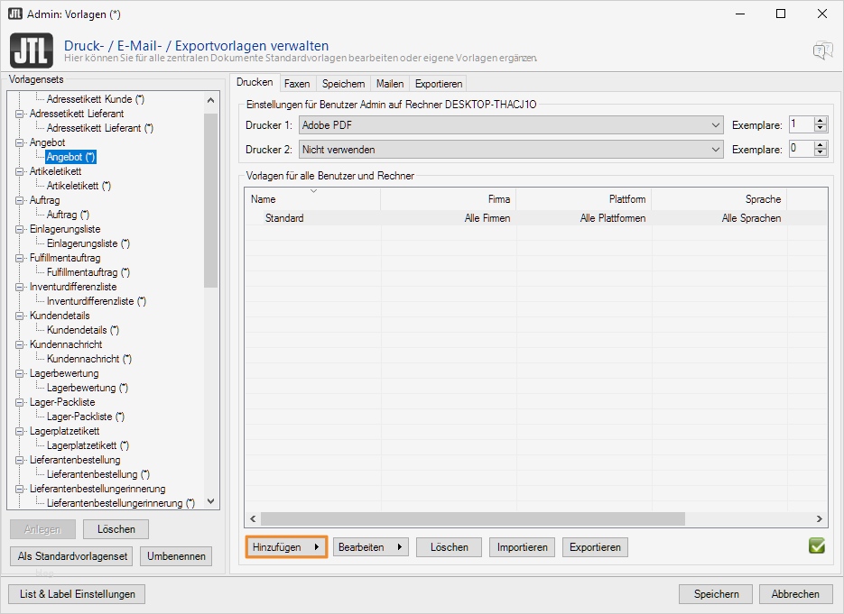 Jtl Vorlagen Fabelhaft Vorlagen In Jtl Wawi Importieren – Jtl Guide