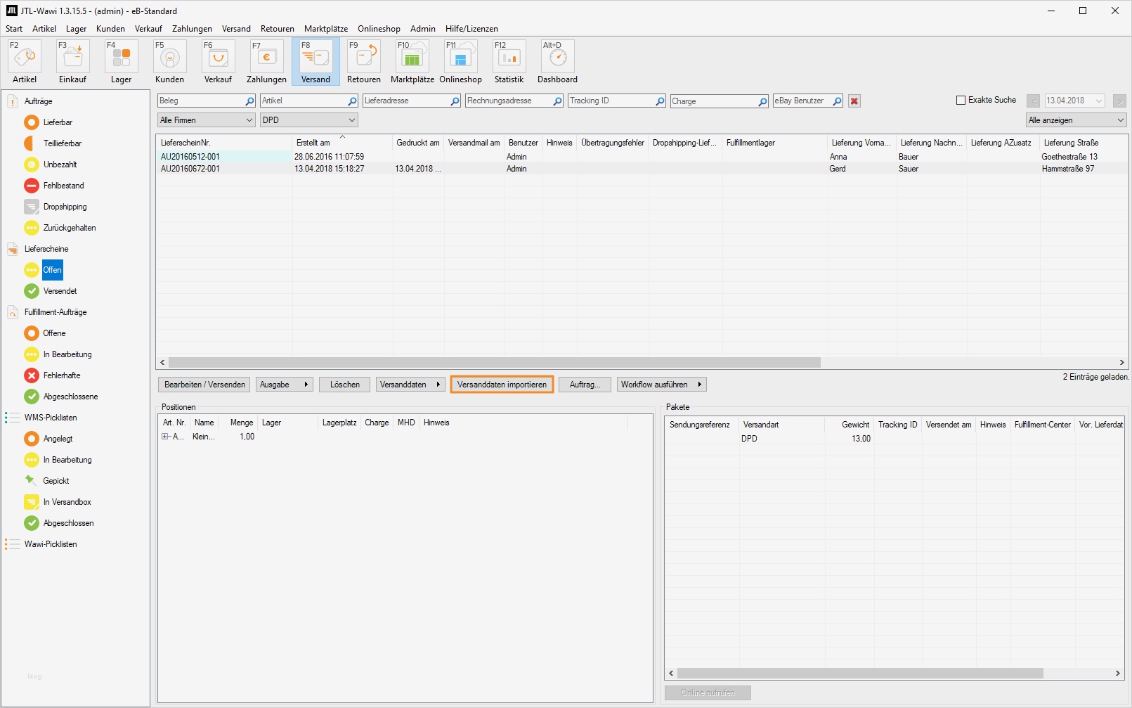 Jtl Vorlagen Großartig Vorlagen Für Versanddatenimport Bearbeiten – Jtl Guide