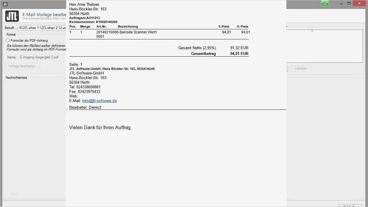 Jtl Vorlagen Inspiration Jtl Wawi Email Vorlagen