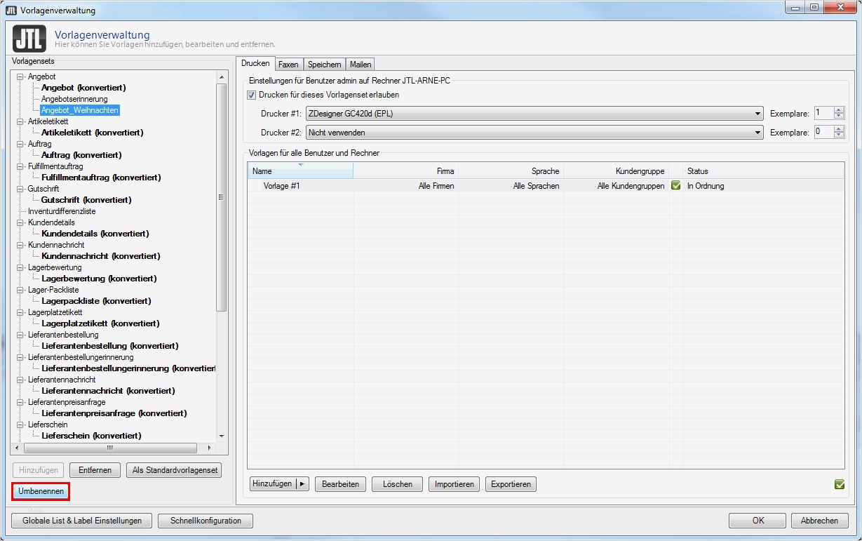 Jtl Vorlagen Neu Vorlagensets In Jtl Wawi Erstellen – Jtl Guide