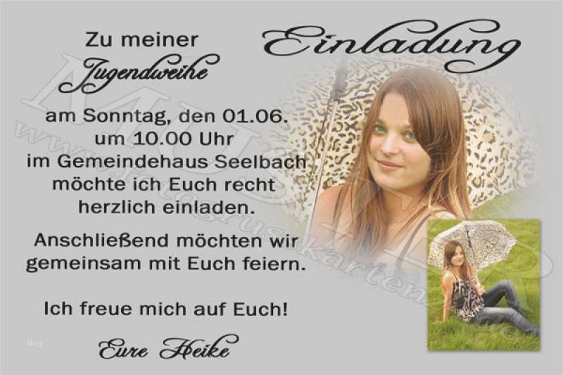 Jugendweihe Einladung Vorlage Kostenlos Genial Einladungskarten Jugendweihe Kostenlos – Pixelwarfarefo