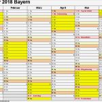 Kalendarium 2018 Vorlage Elegant Kalender 2018 Bayern Ferien Feiertage Pdf Vorlagen