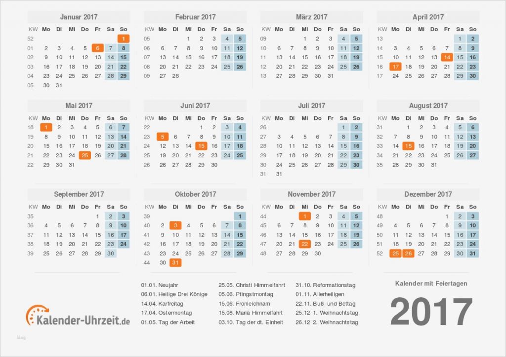 Kalender 2017 Indesign Vorlage Wunderbar Kalender 2017 Mit Feiertage Übersicht Vorlage 1 Kostenlos