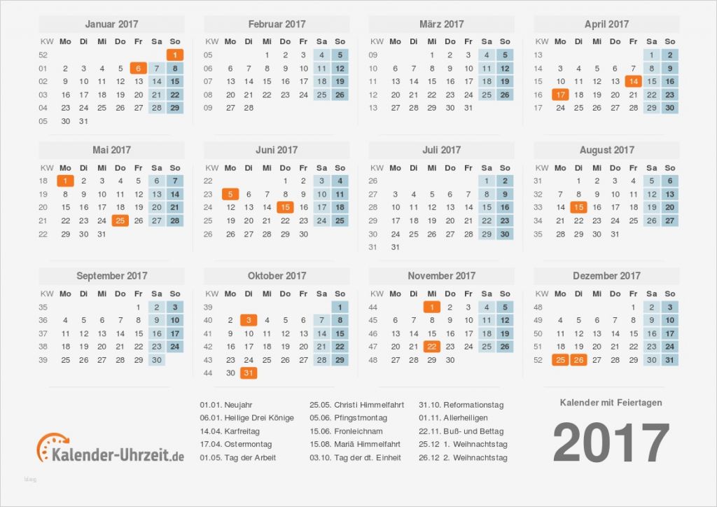 Kalender 2017 Indesign Vorlage Wunderbar Kalender 2017 Mit Feiertage Übersicht Vorlage 1 Kostenlos