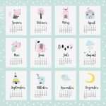Kalender Selber Basteln Vorlagen Angenehm Jahres Kalender Zum Ausdrucken Mit Niedlichen Motiven