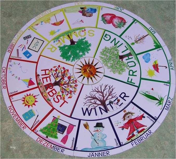Kalender Selber Basteln Vorlagen Erstaunlich Kindergarten forum • Angebot Jahreskreis