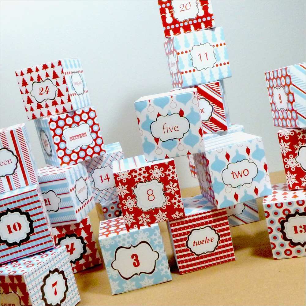 Kalender Selber Basteln Vorlagen Großartig Adventskalender Basteln – Kostenlose Weihnachtskalender