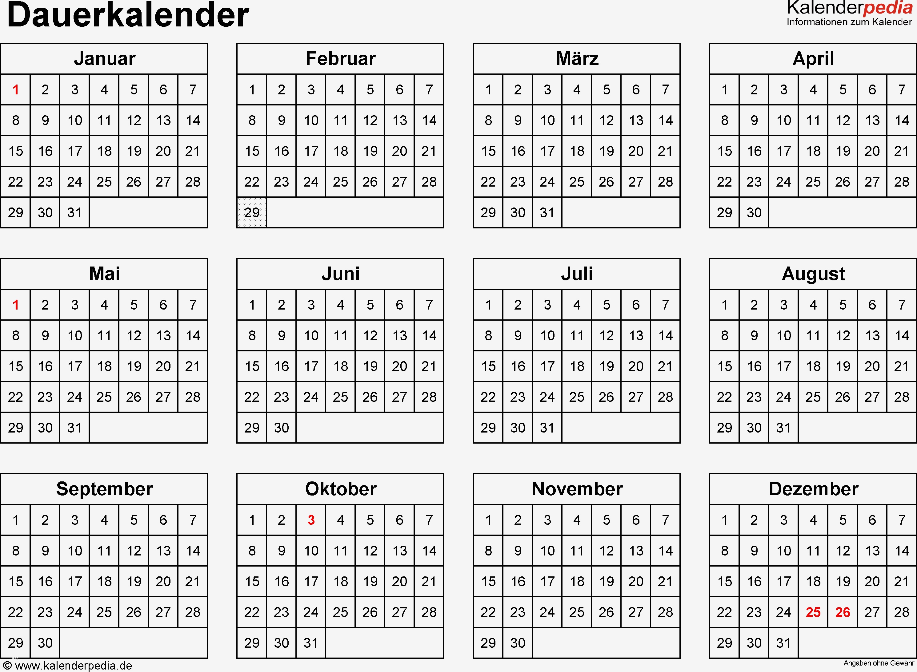 Kalender Selber Basteln Vorlagen Inspiration Dauerkalender Immerwährender Kalender In Pdf Zum Ausdrucken