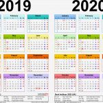 Kalender Vorlage Photoshop Erstaunlich Two Year Calendars for 2019 &amp; 2020 Uk for Pdf