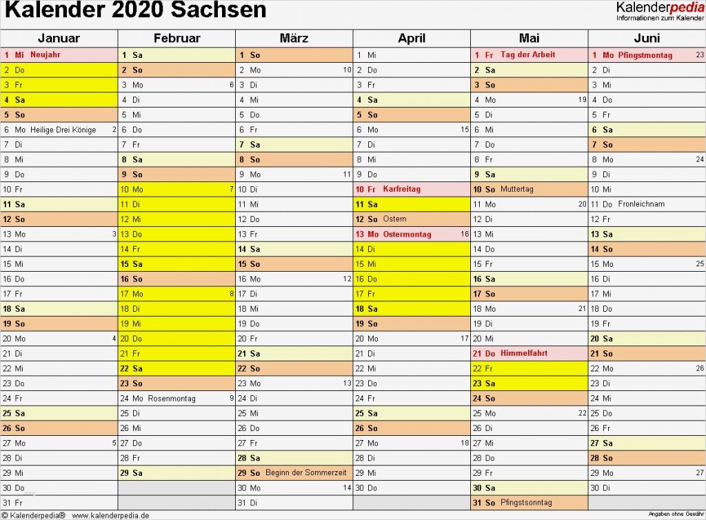 Kalender Word Vorlage Beste Kalender 2020 Sachsen Ferien Feiertage Word Vorlagen