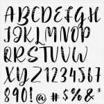 Kalligraphie Schrift Vorlagen Elegant Handgeschriebene Kalligraphie Schrift Vektoralphabet Hand