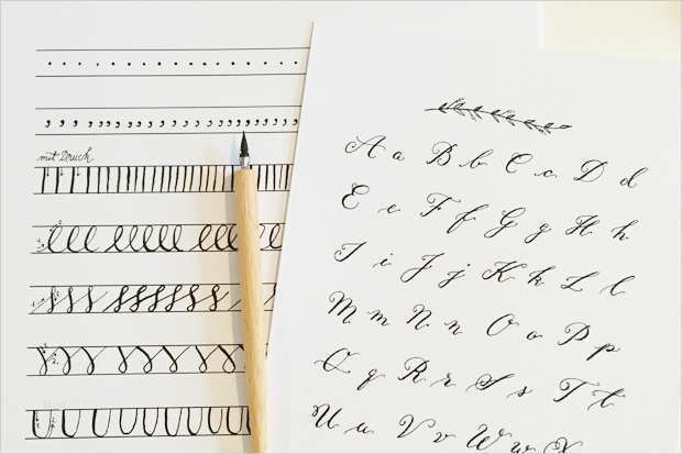 Kalligraphie Vorlagen Beste Zwei Kalligrafie Postkarten Sets Zum Download